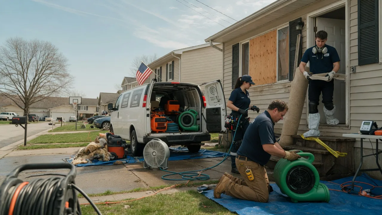 Water Damage Restoration in Rochelle, IL near me